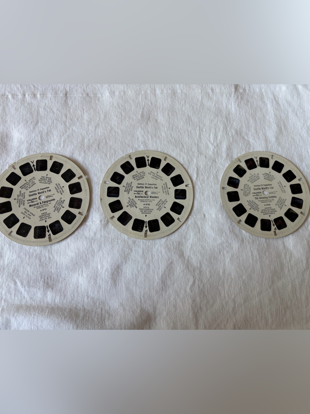Seattle world fair vintage View-Master Reels.